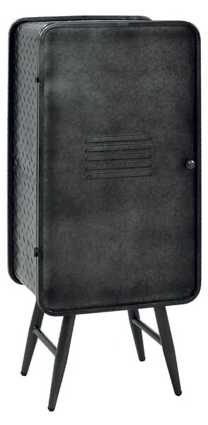Cantinetta 6 Posti in Metallo 44x30x107cm Loker Nera