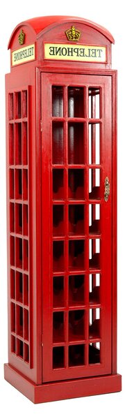 Cantinetta in Legno 44x44H171cm Cabina Telefonica Inglese