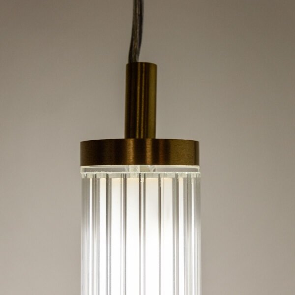 Zuma Line 1233 - lampada LED dimmerabile a sospensione su cavo COMO LED/26W/230V 2700-6500K dorato + telecomando