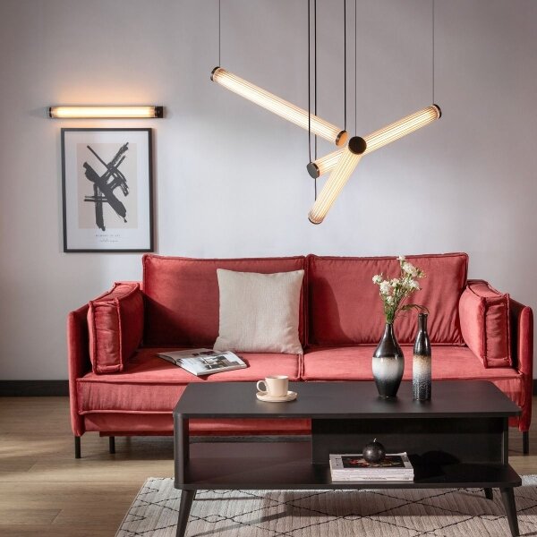 Zuma Line 1238 - Lampada a sospensione dimmerabile su cavo COMO LED/64W/230V 2700-6500K nero + telecomando