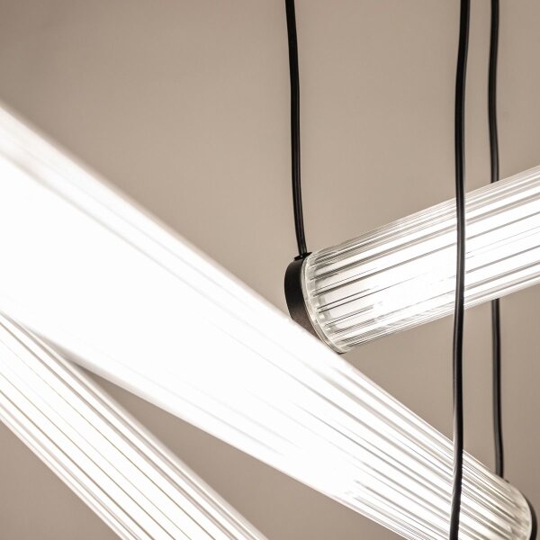 Zuma Line 1238 - Lampada a sospensione dimmerabile su cavo COMO LED/64W/230V 2700-6500K nero + telecomando