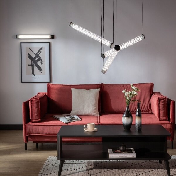 Zuma Line 1238 - Lampada a sospensione dimmerabile su cavo COMO LED/64W/230V 2700-6500K nero + telecomando
