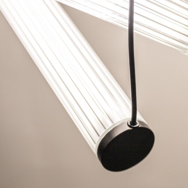 Zuma Line 1238 - Lampada a sospensione dimmerabile su cavo COMO LED/64W/230V 2700-6500K nero + telecomando