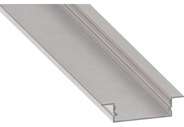 Profilo da incasso per strisce LED 1 m argento/bianco