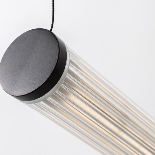Zuma Line 1238 - Lampada a sospensione dimmerabile su cavo COMO LED/64W/230V 2700-6500K nero + telecomando