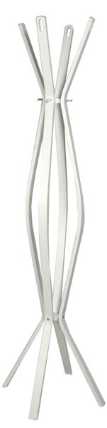 Appendiabiti a Stelo in Legno 4 Braccia 60x60H178cm Bianco
