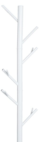 Appendiabiti Attaccapanni da Terra in Acciaio Bianco 35x35x176 cm