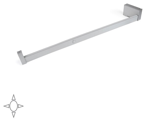 Barra Appendiabili per Armadio a Batteria 40,8-55,8 cm con LED Bianco Naturale e Sensore di Movimento Emuca