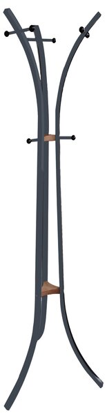 Appendiabiti da Terra 60x53x176 cm in Acciaio Motti Amon Grigio