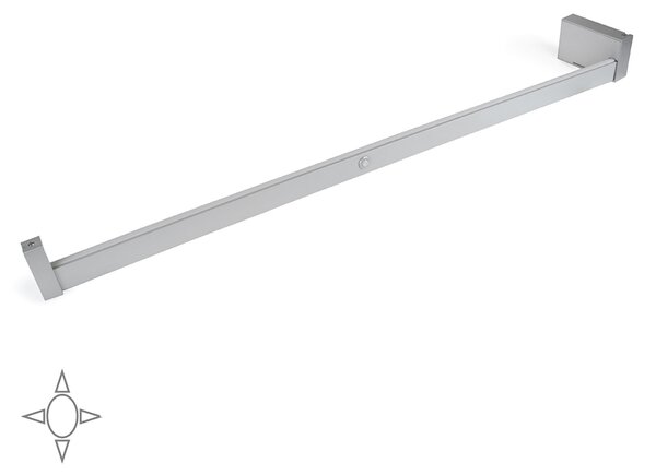 Barra Appendiabili per Armadio a Batteria 85,8-100,8 cm con LED Bianco Naturale e Sensore di Movimento Emuca