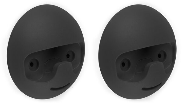 Appendiabiti da Parete Napier Imballo 1 Pezzo Verniciato Nero Tecnoplastica Emuca