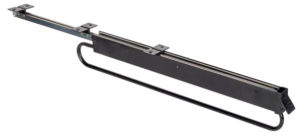 Appendiabiti Estraibile 80 cm in Alluminio e Plastica Emuca Nero