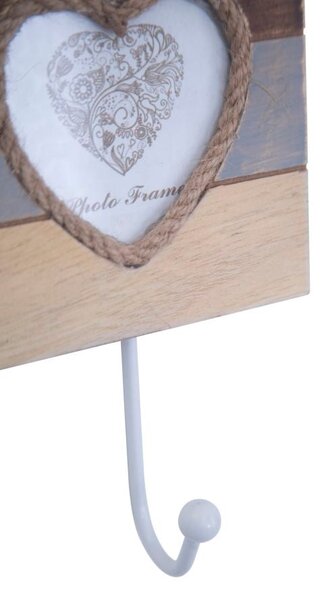 Appendi Abiti Lignes Orizzontale con Cornice 12x4,5x19 cm MDF Vetro e Ferro Multicolor