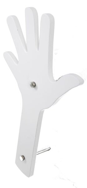 Appendi Abiti da Muro Finger Bianco 26x40 cm MDF Bianco