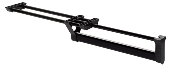 Appendiabiti Estraibile 35 cm in Alluminio e Plastica Emuca Nero