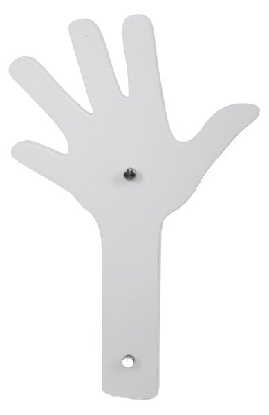 Appendi Abiti da Muro Finger Bianco 26x40 cm MDF Bianco