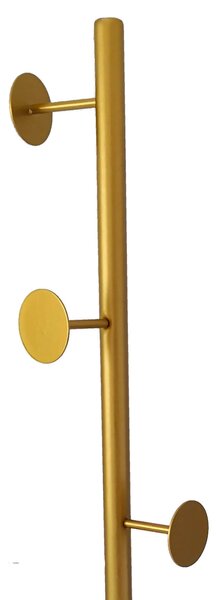 Appendiabiti da Tarra 30x30x172 cm in Acciaio Oro