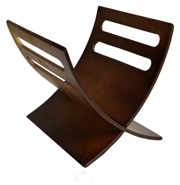 Portariviste in Legno 30x25H29cm Noce
