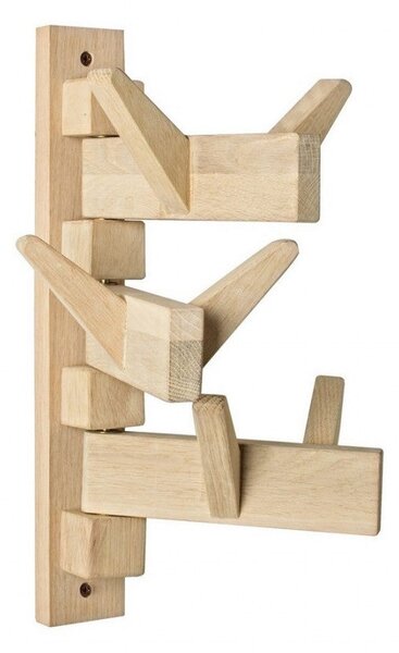 Appendiabiti da Parete 6 ganci Daiki in Legno