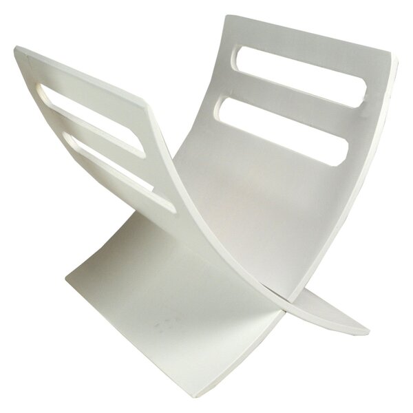 Portariviste in Legno 30x25H29cm Bianco