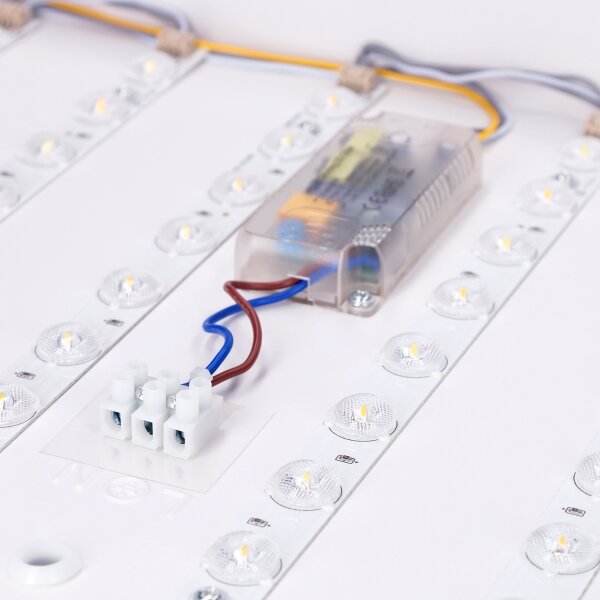 Brilagi - Plafoniera LED dimmerabile PILANA LED/48W/230V rovere/nero 56x56 cm + telecomando