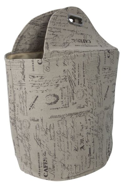 Cestone Home Bag Writings Ø40x45 cm Cotone
