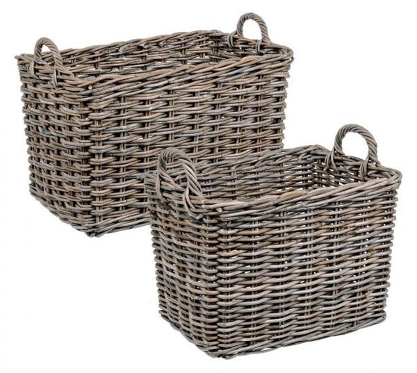 Set 2 Ceste 2 Maniglie Narra S in Fibre Naturali