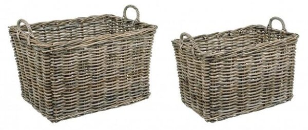 Set 2 Ceste 2 Maniglie Narra M in Fibre Naturali