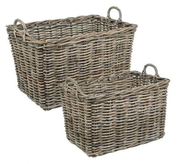Set 2 Ceste 2 Maniglie Narra M in Fibre Naturali
