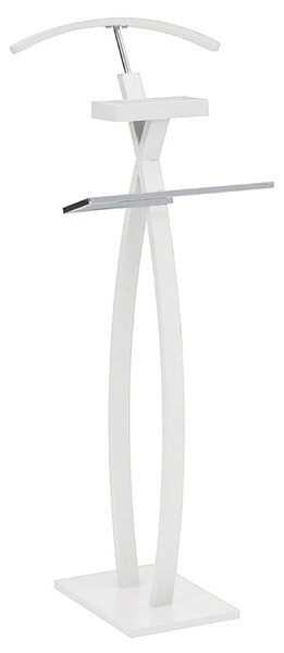 Indossatore Servomuto 45x34x116 cm in Legno New Pringo Bianco