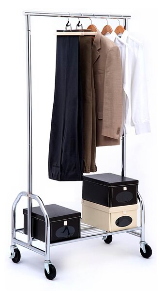 Stender in Metallo Cromato con Portaoggetti Portata 70Kg Tosini AC9003-CR