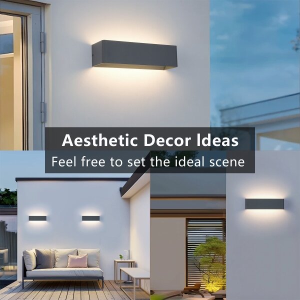 Brilagi -LED Applique da esterno DONNANI LED/12W/230V 30 cm antracite IP44