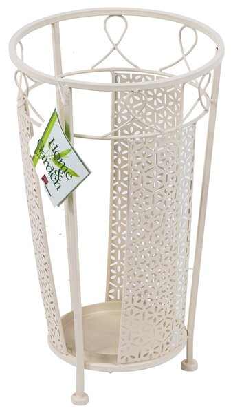 Portaombrelli Ø25x45 cm in Ferro Battuto Crema