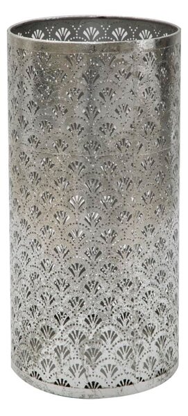 Porta Ombrelli Flowy Ø24x48 cm in Ferro Argento
