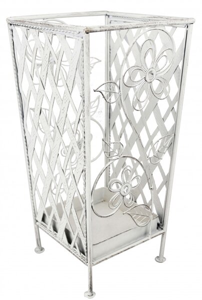 Portaombrelli Juliette 22x46 h cm in Acciaio Bianco