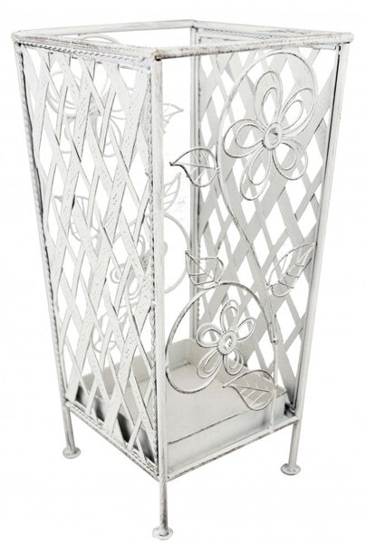 Portaombrelli Juliette 22x46 h cm in Acciaio Bianco