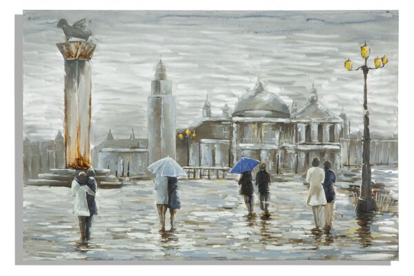 Dipinto Sut Tela Old City 120x3,7x80 cm in Alluminio Legno e Canvas