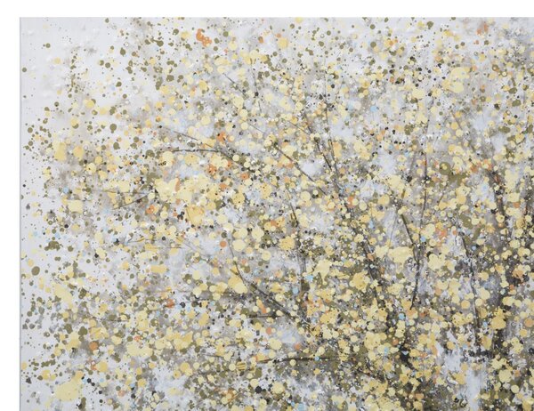Dipinto su Tela Tree Simple 80x3,8x120 cm in Legno di Pino e Canvas Multicolor