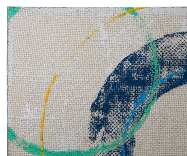 Dipinto su Tela Floating Circles 80x3x80 cm in Legno e Canvas