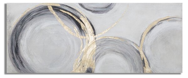 Dipinto su Tela Circly 150x3,8x60 cm in Legno di Pino e Canvas Multicolor