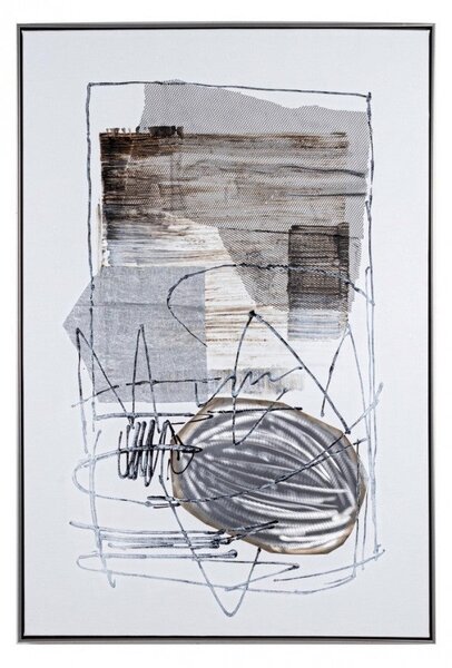 Dipinto Olio con Cornice Crown I194-2 82.5x122.5 cm in Olio su Tela
