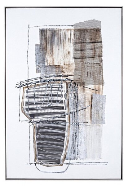 Dipinto Olio con Cornice Crown I194-1 82.5x122.5 cm in Olio su Tela