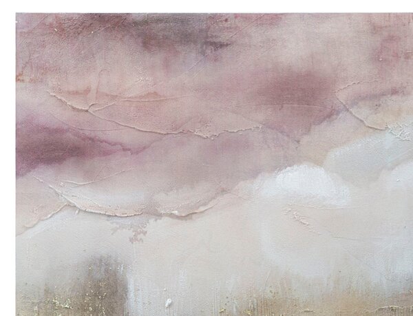 Dipinto su Tela Pink Mountain 80x2,7x60 cm in Legno di Pino e Canvas Multicolor