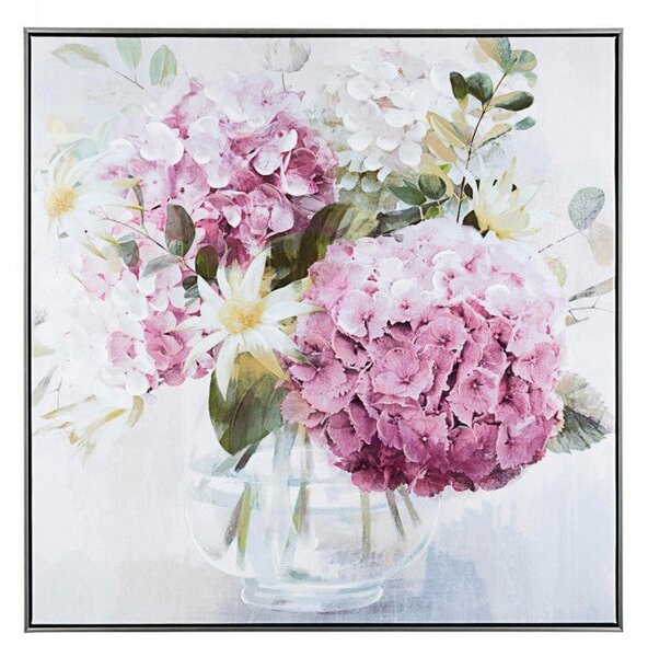 Dipinto Olio con Cornice Crown P2314-1 82.5x82.5 cm in Stampa su Tela
