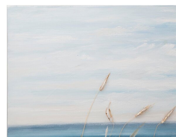 Dipinto su Tela Beach 100x3,8x100 cm in Legno di Pino e Canvas Multicolor