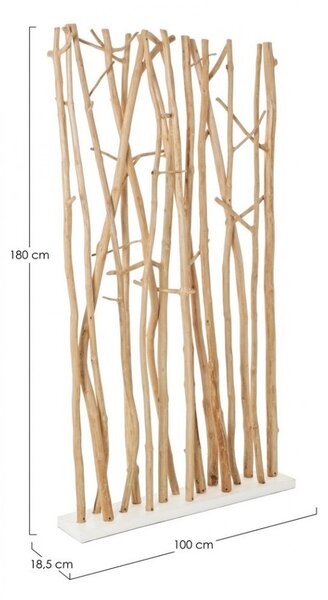Paravento Aili Naturale in Legno Naturale