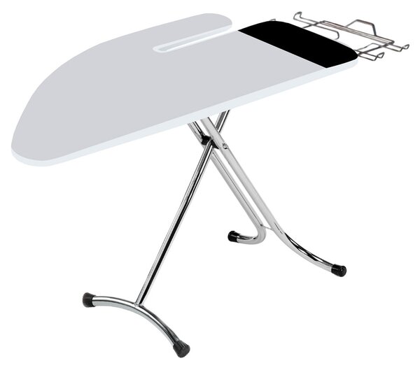 Asse da Stiro Completo Combiboard Plus 125x48 cm con Piano Stiramaniche Gambe Triple Regolabile in Altezza