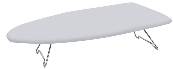 Asse da Stiro Pieghevole da Tavolo Ironfast 114x36 cm con Supporto Universale e Copertura in Acciaio Cromato
