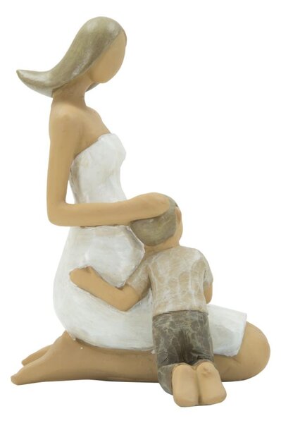 Donna Wood Incinta 8x7x11,5 cm in Poliresina