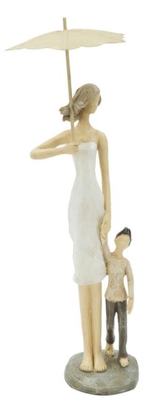 Donna More con Bambino 12,5x9,8x28,5 cm in Poliresina